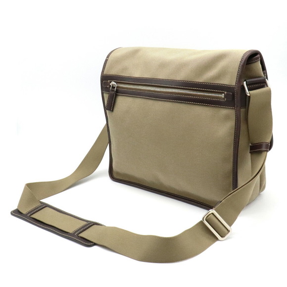 Prada Brown Jacquard Crossbody Messenger Leather Canvas - Picture 1 of 8